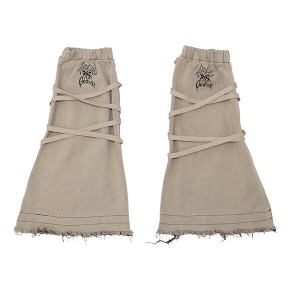 ACDC Rag x Gedraji Cryptid Corpse Beige Leg Warmer - Picture 4 of 6